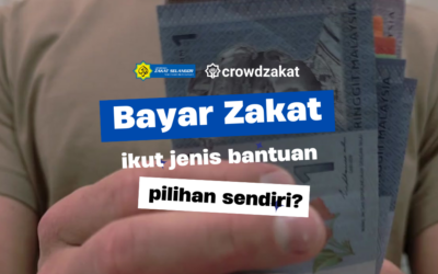 Tunai zakat mengikut jenis bantuan pilihan anda