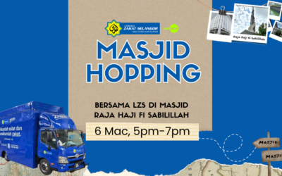 300 Botol Minuman & Kad TNG di Masjid Raja Haji Fi Sabilillah, bersempena Masjid Hopping bersama LZS