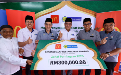 McDonald’s Malaysia tunai zakat korporat RM300,000 kepada Lembaga Zakat Selangor