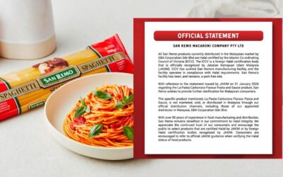 Products sold in Malaysia are certified halal – San Remo