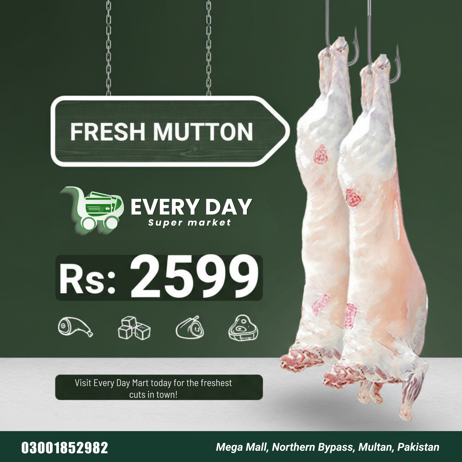 Every Day Super Market – Multan FRESH MUTTON – EVERY DAY Supermarket offering…
