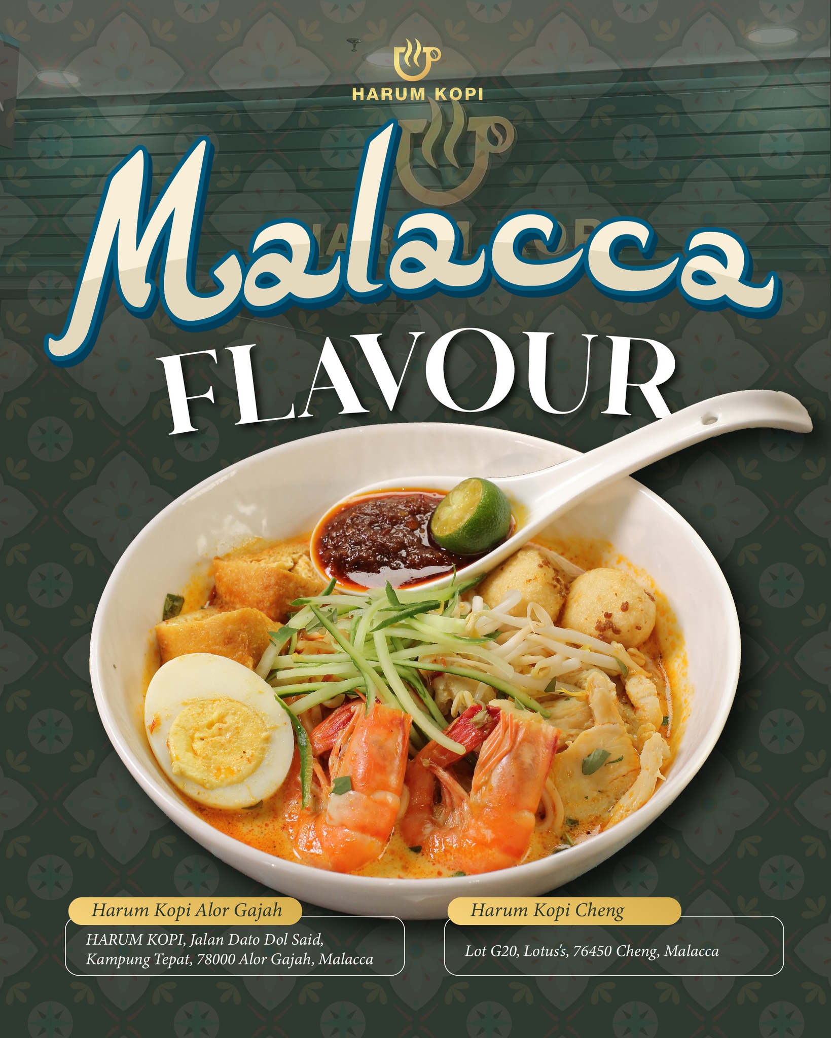You must try the taste of Melaka in a bowl — Nyonya Laksa! 🍜 Memang rasa asli…