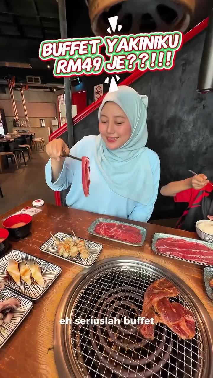 RM49 yakiniku buffet?? 😭🔥 Serious tak expect sedap + banyak pilihan macam ni……