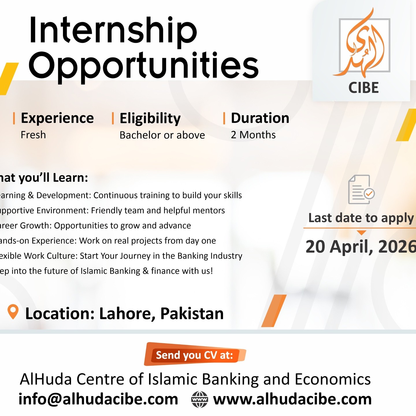 Kickstart your career in Islamic Banking & Finance with us! We’re excited to…