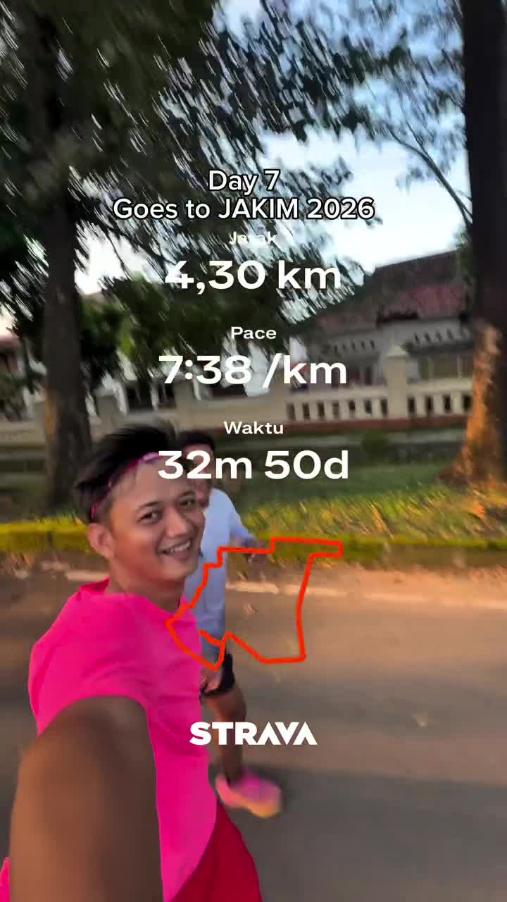 Day 7, latihan kali ini ditemani king abdulholis23 , pelan2 v02max naik bikin…