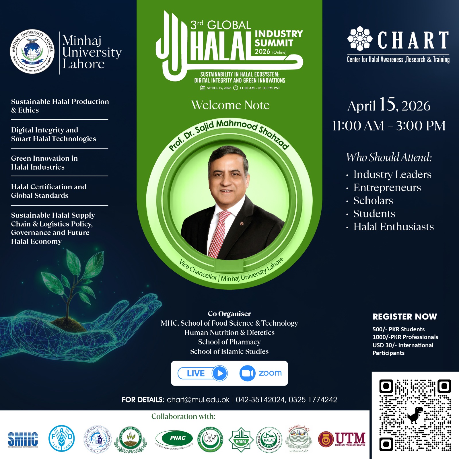 3rd Global Halal Industry Summit 2026 Welcome Note by Prof. Dr. Sajid Mahmood…
