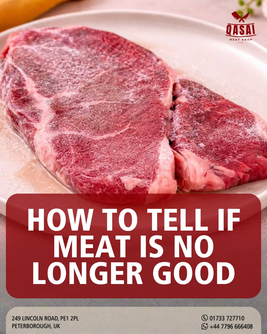 🥩 Is your meat still fresh? Here’s how to tell 👇 Before you cook, always do a…