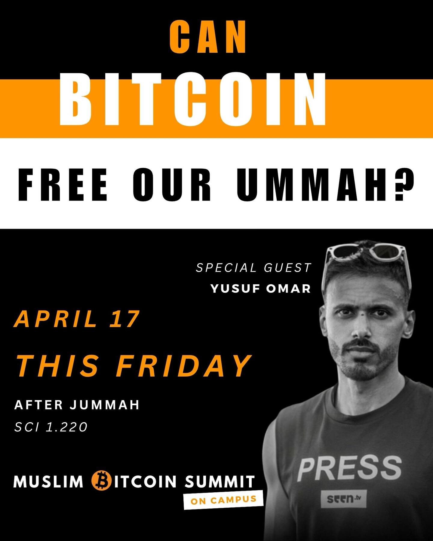 Muslim Bitcoin Summit is hosting the FIRST-EVER college campus event at #UTD…
