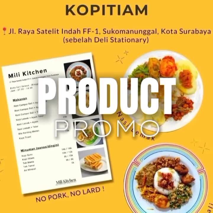 *Mili Kitchen Menu Besok* *Selasa, 14 April 2026* *Open 🕰 07.00-14.00* 🍀*NASI…