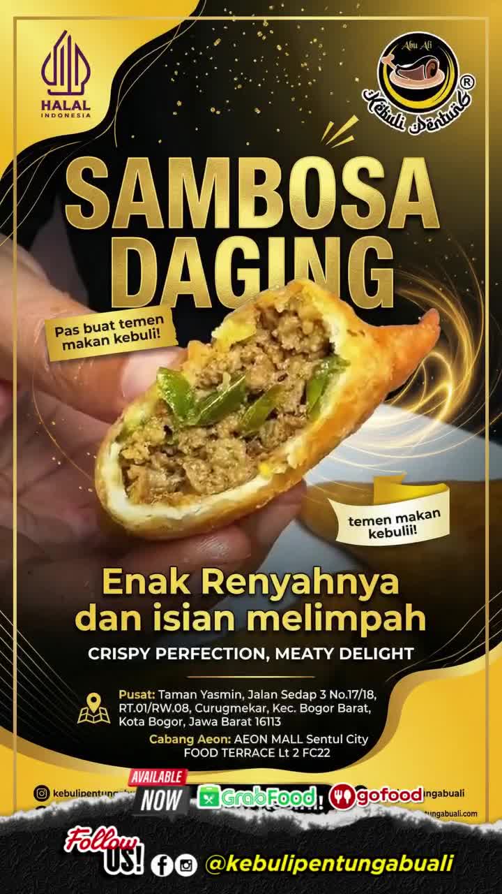Bahagia itu sederhana, sesederhana denger bunyi “kriuk” pas gigit sambosa…