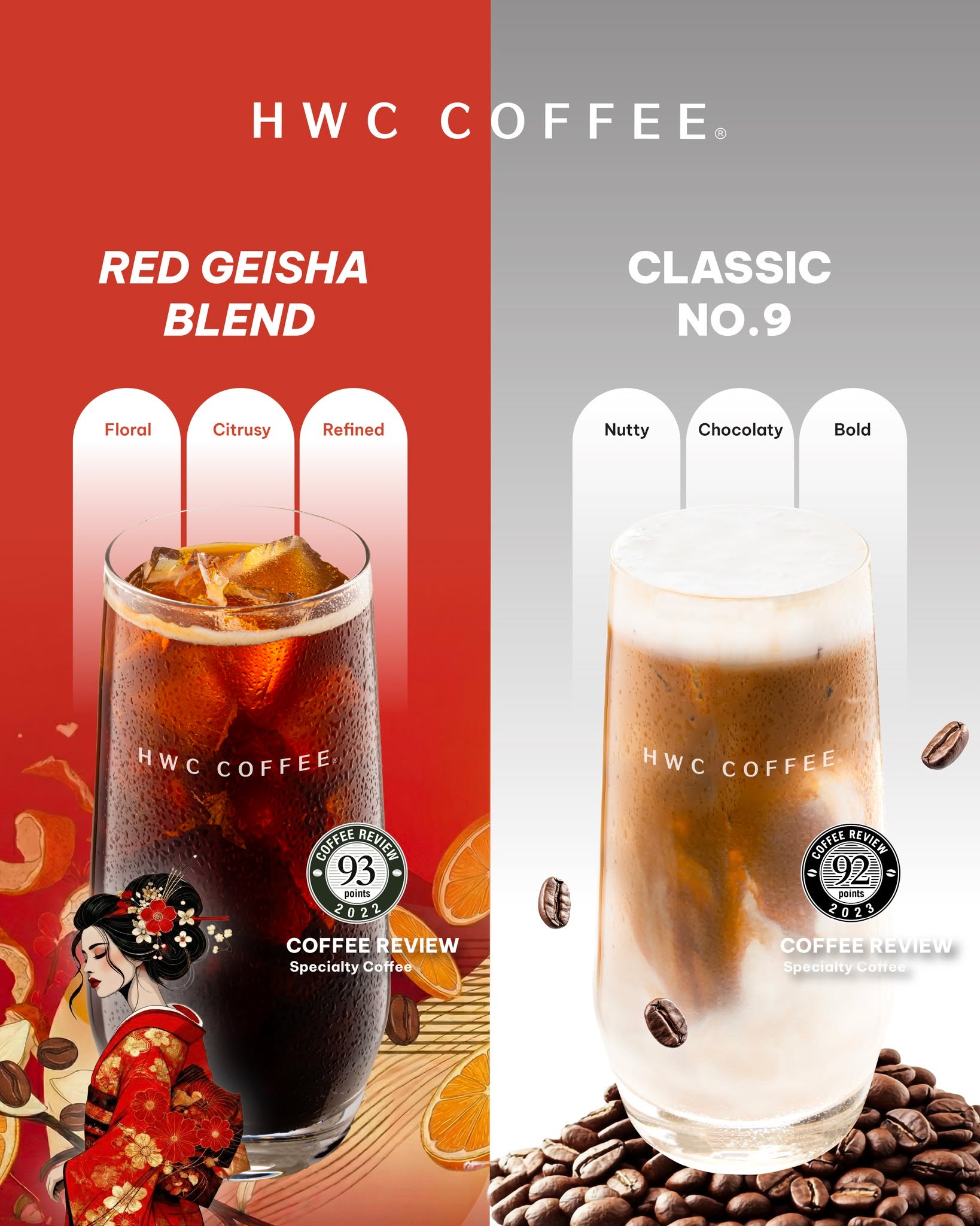 Did you know HWC COFFEE serves two different bean profiles? 👀 🌺 𝑹𝒆𝒅…