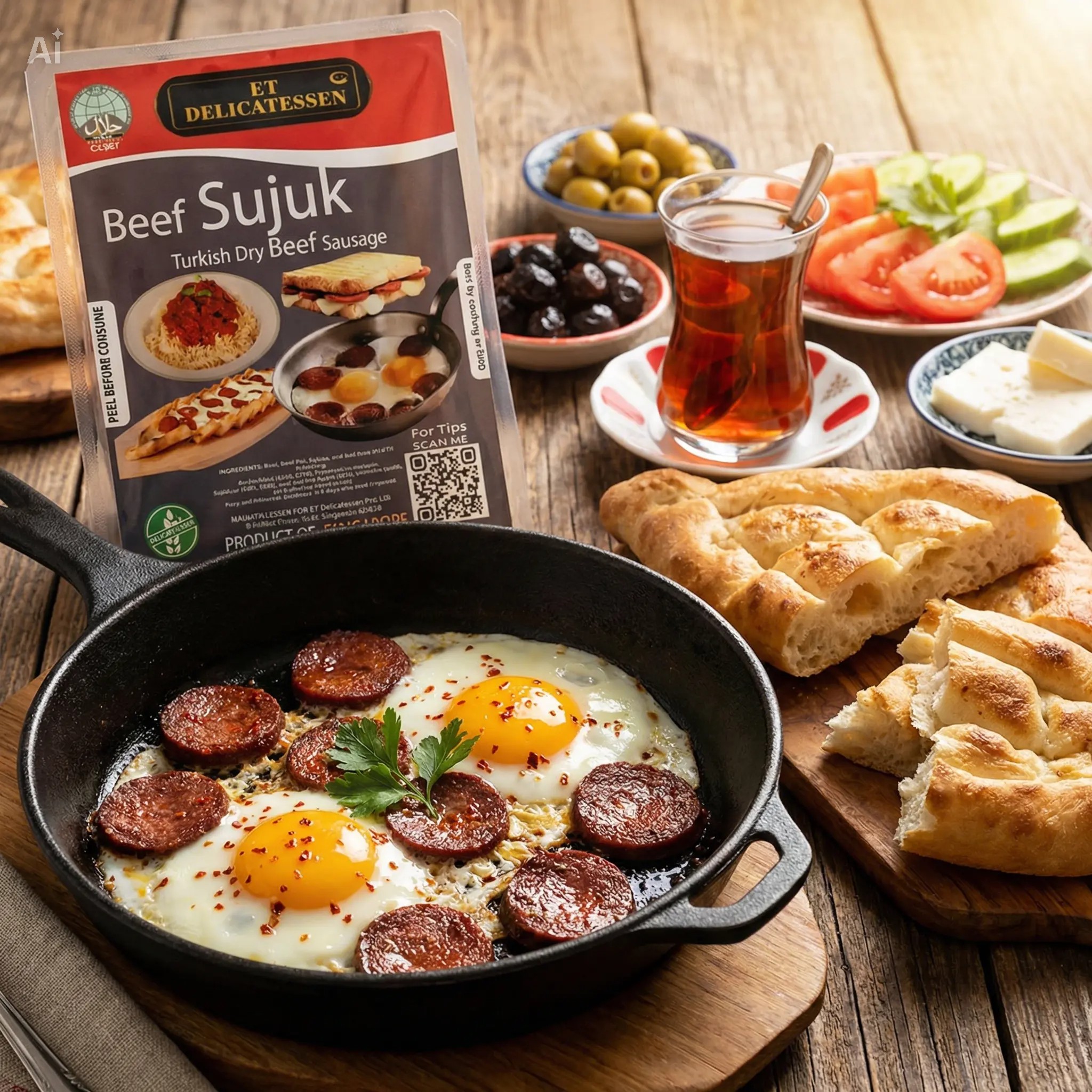 🧿Turkish Sucuk ( Beef & Chicken) 250g 🔥Bold, Smoky, Authentic Turkish Flavor…