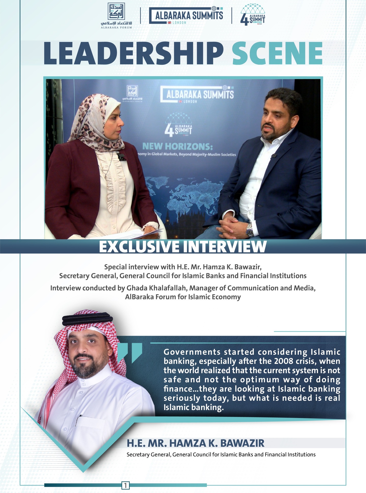🎙️An exclusive interview with H.E. Mr. Hamza K. Bawazir, Secretary General…