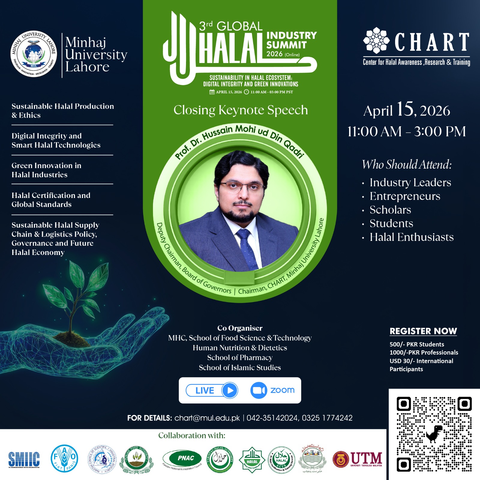 3rd Global Halal Industry Summit 2026 at Minhaj University Lahore Keynote…