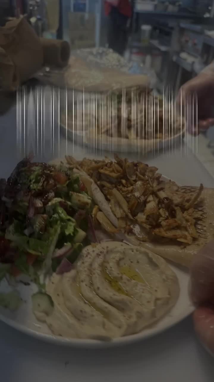 We’re OPEN today! Come enjoy our fresh shawarma plate, served with fluffy rice…