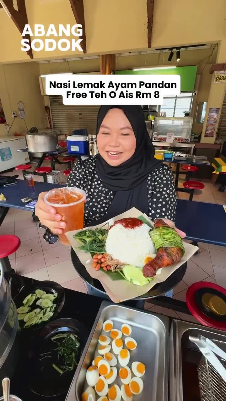 Nasi Lemak Ayam Pandan dengan Teh O Ais Rm 8 by Nasi Lemak Sugeh Setiawangsa…