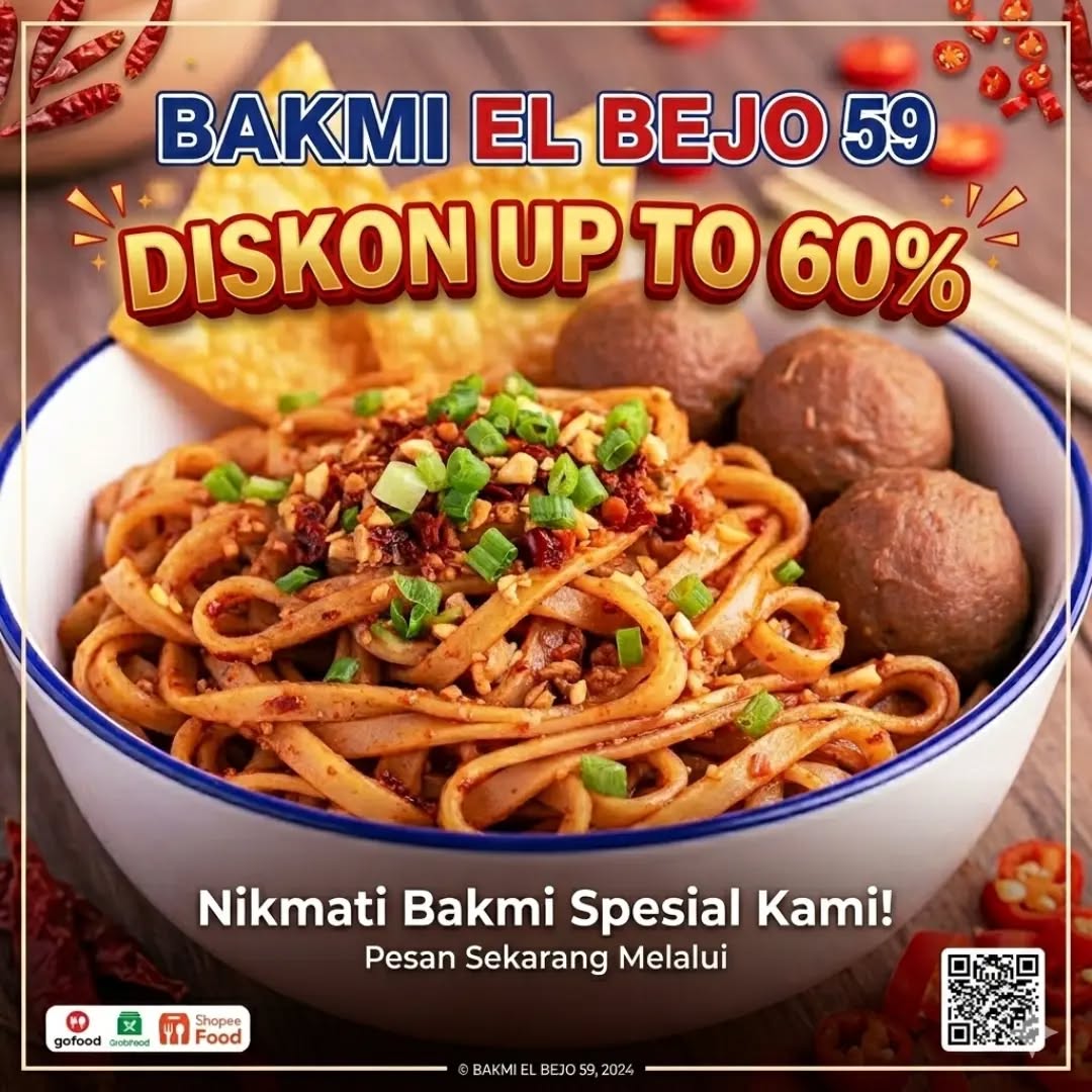 Cek PROMO nya di GRABFOOD & SHOPEEFOOD. #bakmi #halal #diskon #kuliner #medan