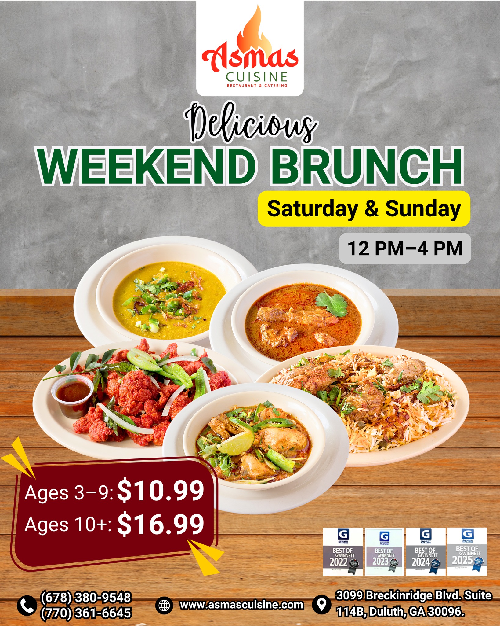 Spend your weekend enjoying traditional brunch filled with rich flavors, warm…