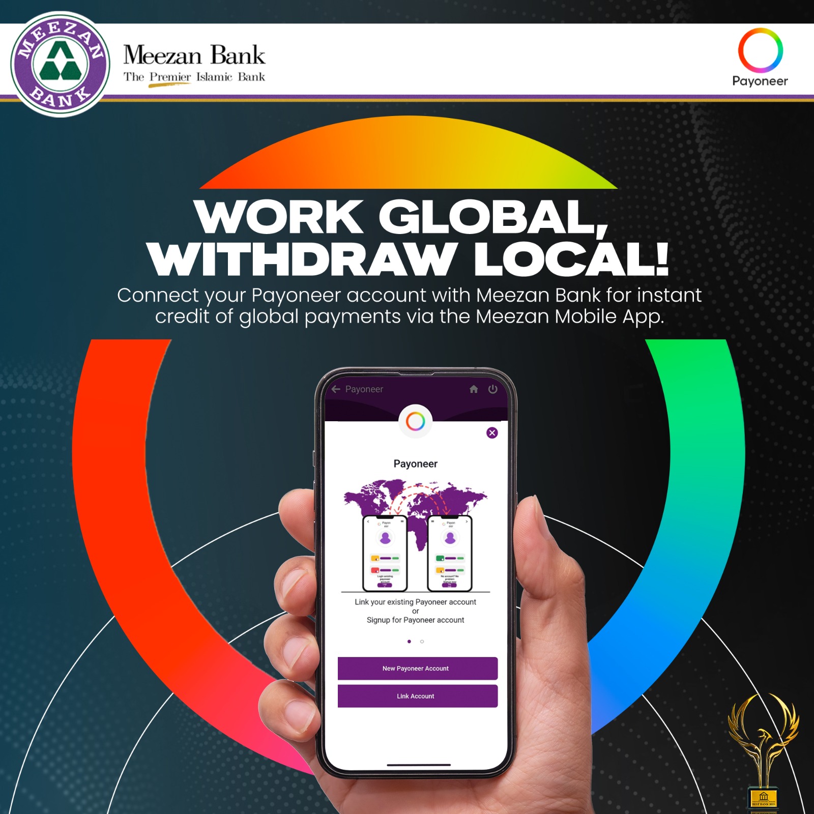 No more payment delays! Connect your Payoneer account with Meezan Bank and…