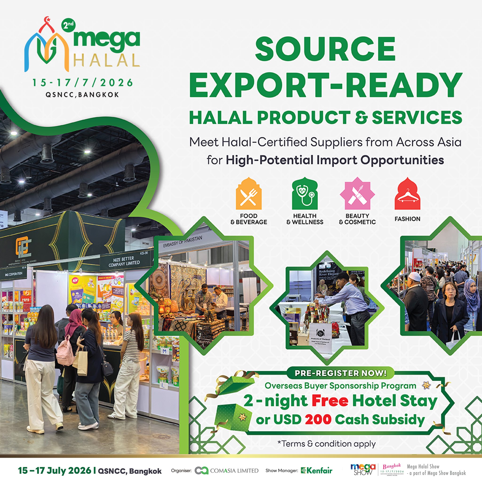 MEGA HALAL Bangkok 2026 is a professional platform for sourcing export-ready…