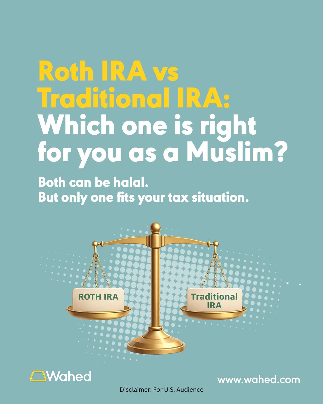Both a Roth IRA and a Traditional IRA can be halal. 🕌 The account isn’t the…