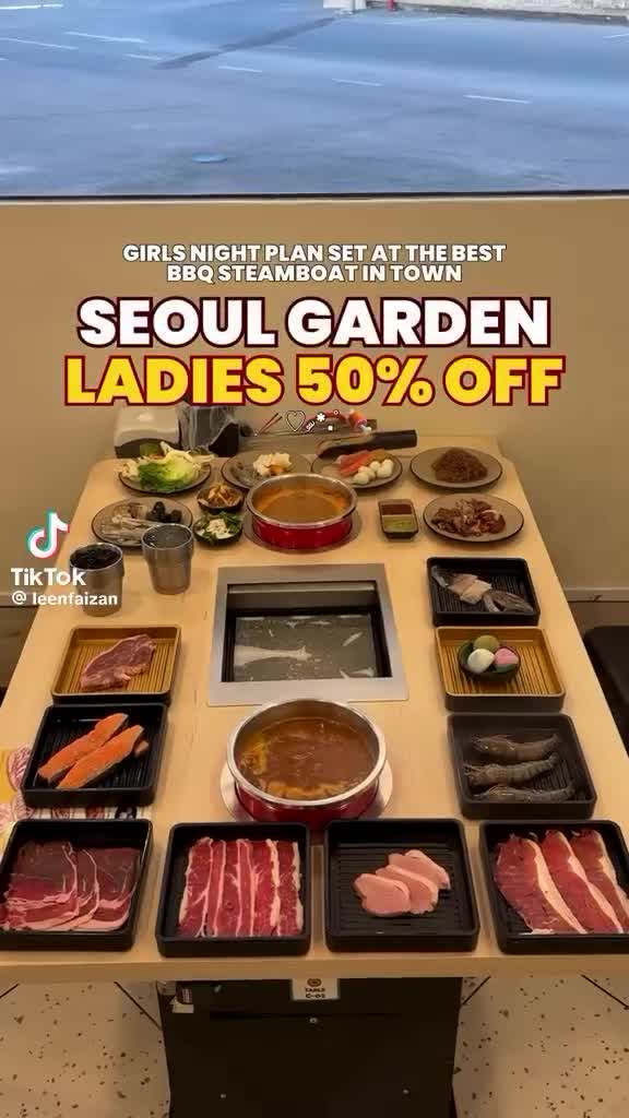 Ladies, this one’s just for you 💅✨ Enjoy 50% OFF your feast at Seoul Garden…