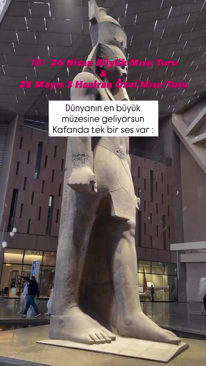 Yeni açılan Büyük Mısır Müzesi Kıymetli Keşifseverleri ağırlamak için…