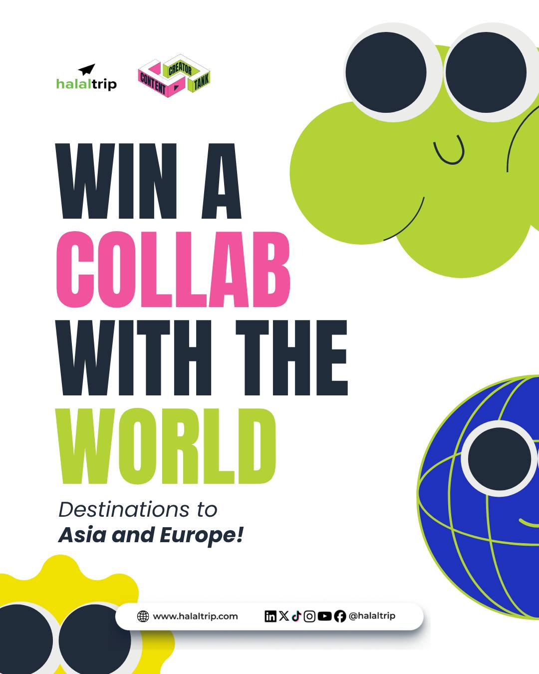 What if your next content collab took you across continents? ✈️ Asia, Europe…