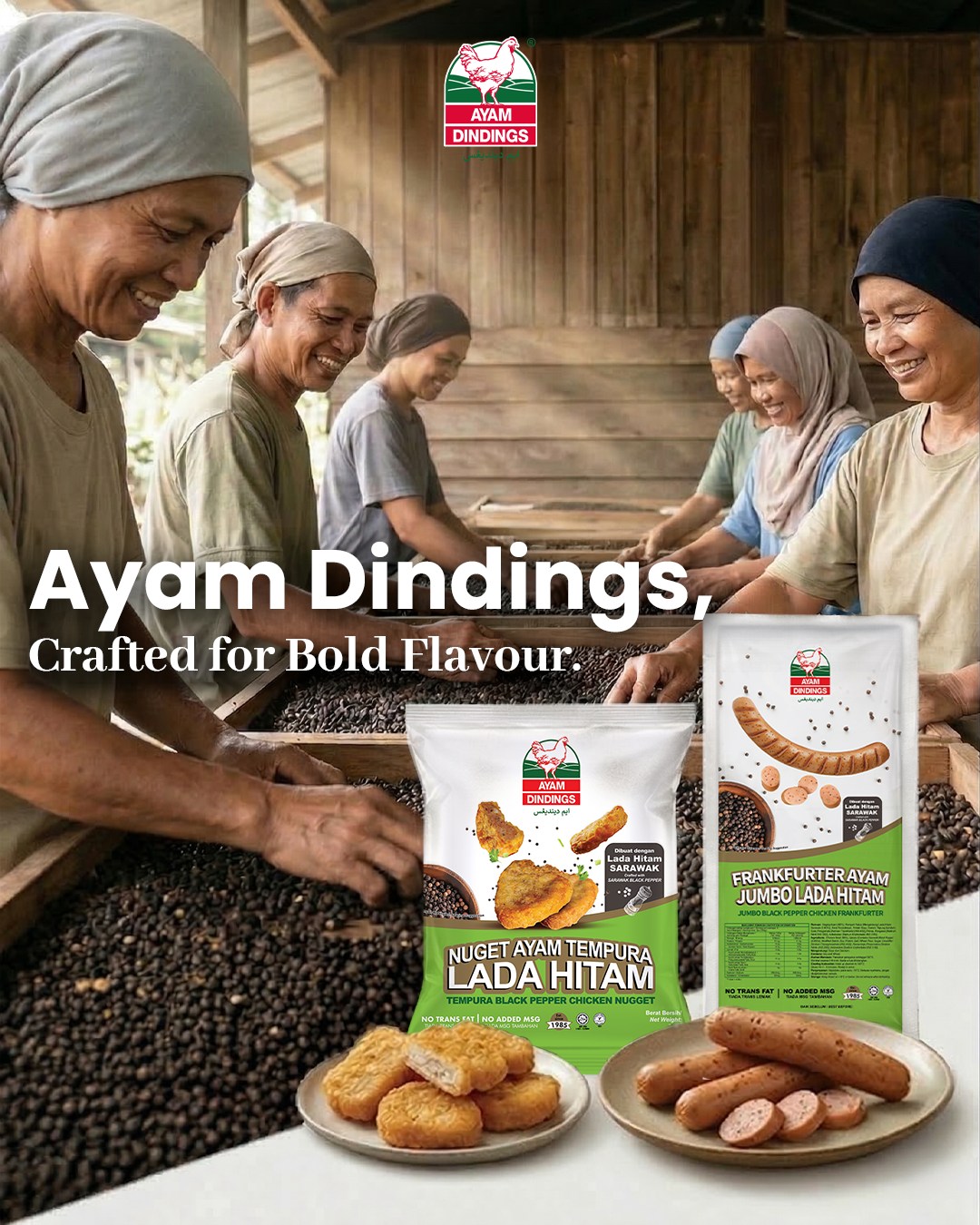 Ayam Dindings begins where great flavour starts 🌶️🍗. Fragrant Sarawak black…