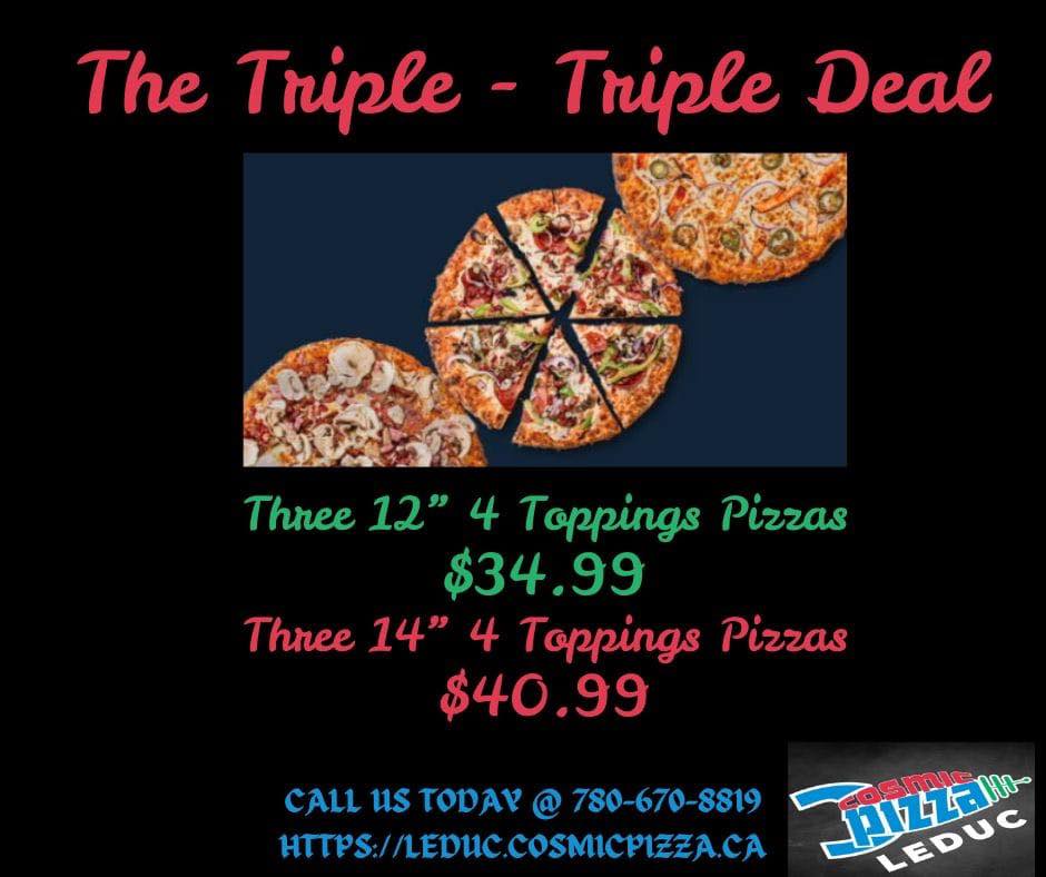 cosmic pizza_leduc 🚀 Happy Sunday Leduc! 🚀 Treat yourself today at Cosmic…
