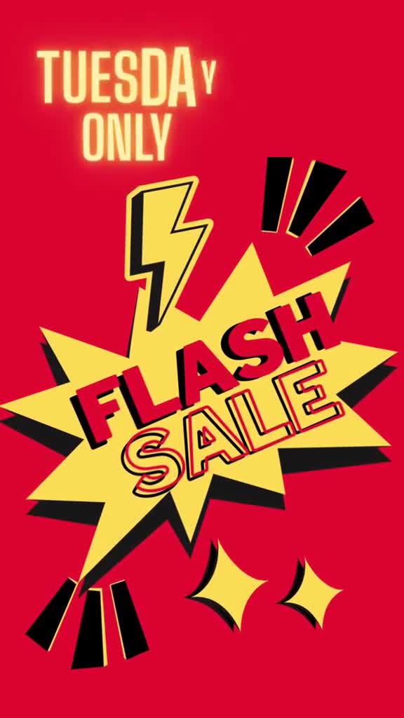 ⚡ TUESDAY FLASH SALE – EVERY TUESDAY! One day. Tuesday, April 14th , 2026. Big…