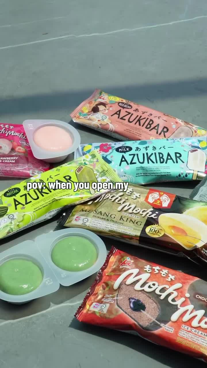 POV: You open your camera roll… and it’s all Mochi Ice Cream & Azukibar 👀🍡🍦…