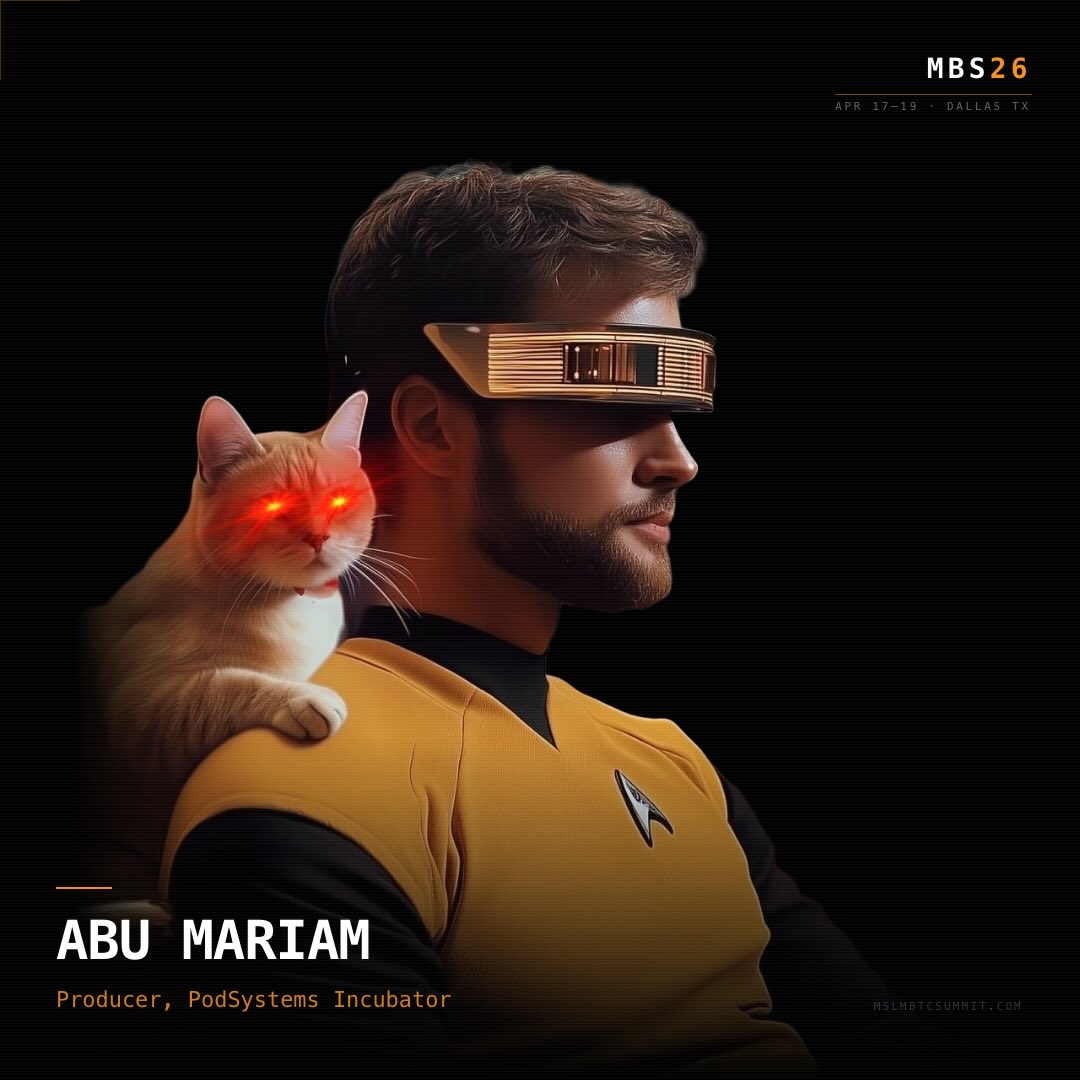 MBS26 Speaker Spotlight ⚡ Abu Mariam Producer — PodSystems Incubator Building a…