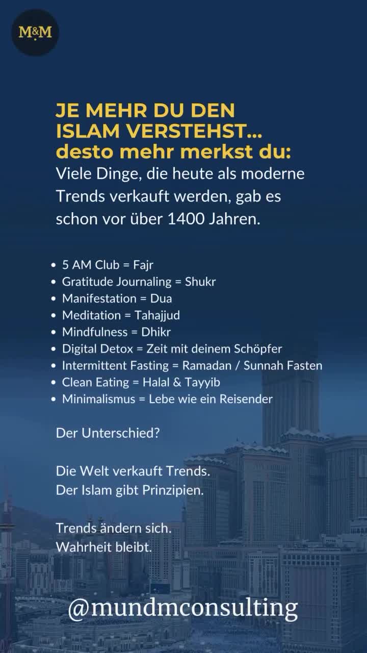 Je mehr man sich mit dem Islam beschäftigt, desto mehr erkennt man: Viele…